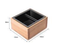 Espresso Grind Knock Box in Legno con Design Riduttore di Rumore per Birra