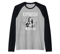 Espresso is My Religion - Popolare caffè Chiesa Maglia con Maniche Raglan