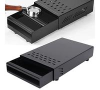 Espresso Knock Box Cassetto, Acciaio Inossidabile Staccabile Caffè Macinato Contenitore Cassetto Tipo di Cassetto Polvere di Caffè Scatola di Briciole Caffè Scorie Battente per Home Office(Nero)