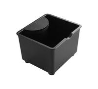 Espresso Knock Box con ampia apertura e base rotonda antiscivolo per lo smaltimento stabile del caffè in casa o bar professionali