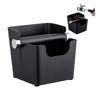 Espresso Knock Box, Small Coffee Ground Container, Coffee Pucks Basin with Removable Knock Bar, Compact Knock Box for Home, Cafe, Restaurant, Coffee Waste Container for Grounds Disposal