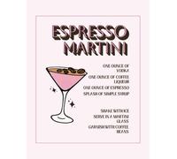 Espresso Martini Cocktail Recipe Journal: Aesthetic Blank Mixed Drink and Cocktail Recipe Book To Write Your Favorite Drinks | Mixologist Ingredient Organizer | Bartender Notebook Gift