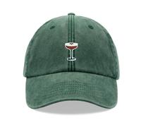 Espresso Martini Vetro Cappello Baseball Vintage Slavato Unisex Papà Compleanno