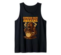 Espresso Ooze risveglia Il Divertente Design di Un Mostro di caffè Canotta