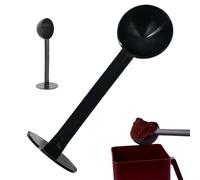 Espresso Scoop with Tamper, Coffee Machine Measuring Tool, Powder Hammer Scoop for Drinks, Stainless Steel Accessory with Grip, Kitchen Style Holder, Utensil Accessories for Home and Cafe Use