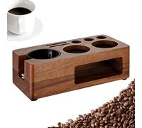 Espresso Tamper Station | Wooden Non-slip Espresso Organizer Portafilter Holder,Coffee Portafilter Holder Tamping Mat,for Counter Home Dining Room Shop Bar Dorm Kitchen