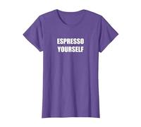 Espresso Te Stesso Maglietta, Donna, Viola mélange, XXL