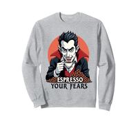 Espresso Your Fears Halloween Vampire Felpa