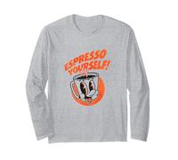Espresso Yourself - caffè Divertente, Design retrò Maglia a Manica