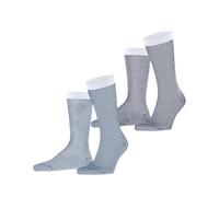 ESPRIT Allover Stripe Multipack M So cotone fantasia confezione di 2 paia, Calzini Uomo, Multicolore Blue White 0080, 39-42