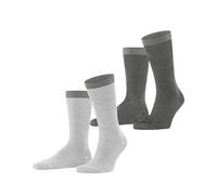 ESPRIT Allover Stripe Multipack M So cotone fantasia confezione di 2 paia, Calzini Uomo, Multicolore Black White 0030, 39-42