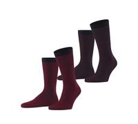 ESPRIT Allover Stripe Multipack M So cotone fantasia confezione di 2 paia, Calzini Uomo, Multicolore Purple Red 0040, 43-46