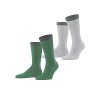 ESPRIT Allover Stripe Multipack M So cotone fantasia confezione di 2 paia, Calzini Uomo, Multicolore White Green 0020, 43-46