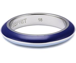 Esprit Anello da Donna, Acciaio Inossidabile, Blu Chiaro/Blu Scuro, Misura 50 (15.9)