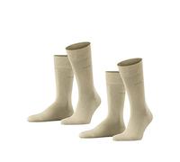 ESPRIT Basic Easy Multipack M So cotone tinta unita confezione di 2 paia, Calzini Uomo, Beige Cream 4011, 47-50