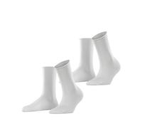 ESPRIT Basic Pure Multipack W So cotone tinta unita confezione di 2 paia, Calzini Donna, Bianco White 2000, 39-42