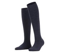 ESPRIT Basic Pure W Kh cotone con bordino morbido 1 paio, Calzini lunghi Donna, Blu Navy Blue Melange 6490, 39-42