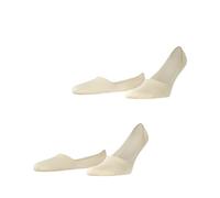 ESPRIT Basic Uni 2-Pack M In cotone invisibili tinta unita confezione di 2 paia, Calzini fantasmini Uomo, Beige Cream 4011, 39-42