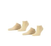 ESPRIT Basic Uni Multipack M Sn cotone bassi tinta unita confezione di 2 paia, Calzini corti Uomo, Beige Cream 4011, 43-46