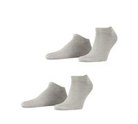 ESPRIT Basic Uni 2-Pack M SN cotone bassi tinta unita confezione di 2 paia, Calzini corti Uomo, Grigio (Storm Grey 3820), 43-46