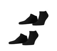 ESPRIT Basic Uni 2-Pack M Sn cotone bassi tinta unita confezione di 2 paia, Calzini corti Uomo, Nero Black 3000, 39-42