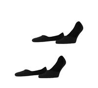 ESPRIT Basic Uni Multipack M In cotone invisibili tinta unita confezione di 2 paia, Calzini fantasmini Uomo, Nero Black 3000, 39-42