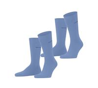 ESPRIT Basic Uni Multipack M So cotone tinta unita confezione di 2 paia, Calzini Uomo, Blu Light Blue 6541, 39-42