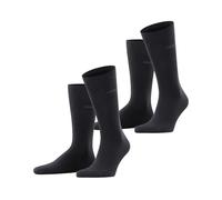 ESPRIT Basic Uni Multipack M So cotone tinta unita confezione di 2 paia, Calzini Uomo, Nero Black 3000, 39-42