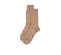 ESPRIT Basic Wool Multipack M So lana cotone tinta unita confezione di 2 paia, Calzini Uomo, Marrone Nutmeg Melange 5410, 43-46