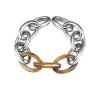Esprit Braccialetto Donna Acciaio Inox Argento Tartaruga Big Link ESBR11606B210