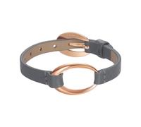 Esprit Donna Bracciale IN Pelle Acciaio Inox Rosé Ovality Grigio ESBR11423N200