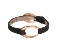 Esprit Donna Bracciale IN Pelle IN Acciaio Inox Rosé Ovality Nero ESBR11423M200