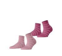 ESPRIT donna Fine Line 2-Pack calzini cotone traspirante