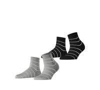 ESPRIT donna Fine Line 2-Pack calzini cotone traspirante