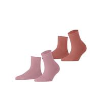ESPRIT donna Fine Mesh 2-Pack calzini traspiranti biologici cotone tinta unita da indossare tutto l'anno confezione di 2 paia