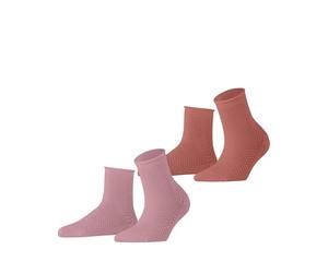 ESPRIT donna Fine Mesh 2-Pack calzini traspiranti biologici cotone tinta unita da indossare tutto l'anno confezione di 2 paia