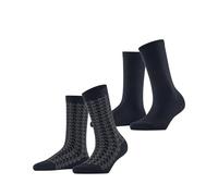 ESPRIT donna Pepita Pattern 2-Pack calzini cotone traspirante