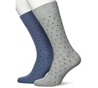ESPRIT Fine DOT 2-Pack Cotone Organico con Un Motivo Sottile 2 Paia Calzini, Multicolore (Sortiment 40), 43-46 Uomo