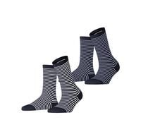 ESPRIT Fine Line Multipack W So cotone fantasia confezione di 2 paia, Calzini Donna, Multicolore Blau 0040, 39-42