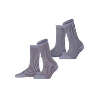 ESPRIT Fine Line Multipack W So cotone fantasia confezione di 2 paia, Calzini Donna, Viola Lilac 0060, 39-42