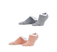 ESPRIT Fine Stripe Multipack M Sn cotone bassi fantasia confezione di 2 paia, Calzini corti Uomo, Multicolore Black Orange 0140, 43-46