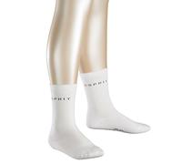 ESPRIT Foot Logo Multipack K So cotone tinta unita confezione di 2 paia, Calzini Unisex - Bambini, Bianco Off-White 2010, 35-38