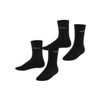 ESPRIT Foot Logo Multipack K So cotone tinta unita confezione di 2 paia, Calzini Unisex - Bambini, Nero Black 3000, 31-34