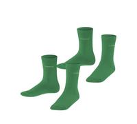ESPRIT Foot Logo Multipack K So cotone tinta unita confezione di 2 paia, Calzini Unisex - Bambini, Verde Apple 7200, 23-26