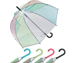 Esprit - Ombrellone a forma di campana in CA lungo, colore arcobaleno, multicolore