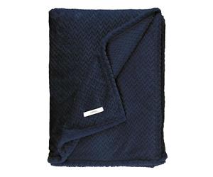 Esprit Premium - Coperta morbida in microfibra, 150 x 200 cm, Oeko-TEX, coperta in pile, XXL, colore: Blu marino