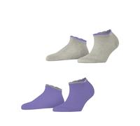 ESPRIT Romantic 2-Pack W SN viscosa bassi fantasia confezione di 2 paia, Calzini corti Donna, Multicolore (Grey Purple 0030), 35-38