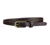 Esprit Slim Eyelet Belt 126EA1S001-E210 - Cintura sottile in pelle marrone 85 cm