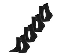 ESPRIT Solid W So cotone tinta unita confezione multipla, Calzini Donna, Nero Black 3000, 36-41