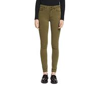 ESPRIT Stretch Trousers Pantaloni Elasticizzati, Verde (Dark Kaki 355), 30W / 34L Donna